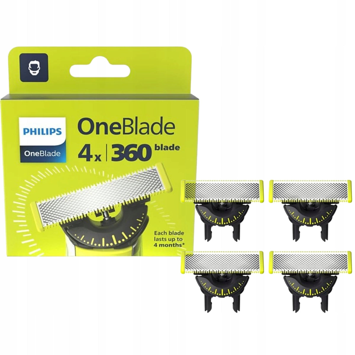 Replacement blade Philips OneBlade 360 QP440/50 4 pcs.