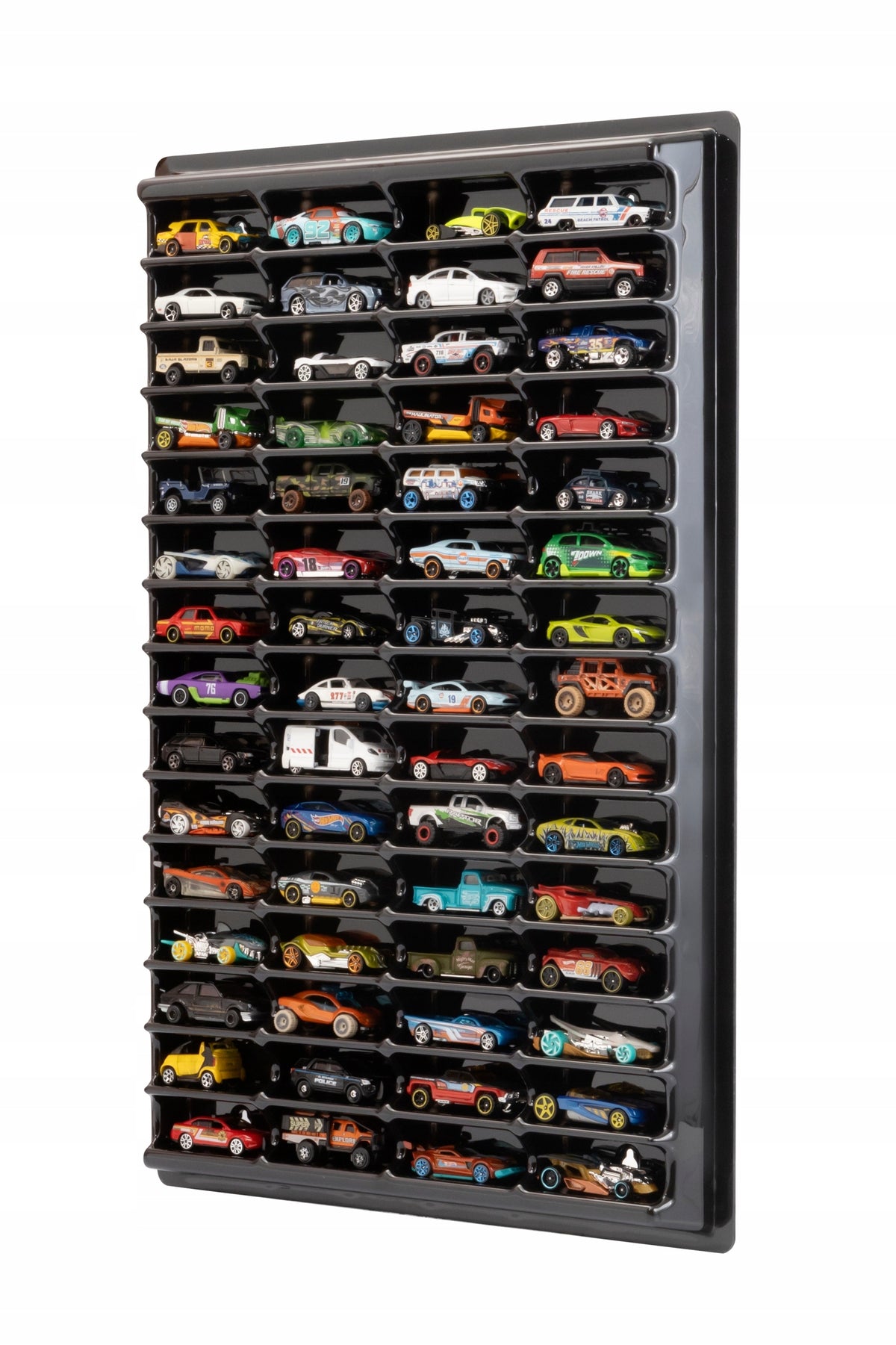 Resoraki Shelf Cars 60 Seats Wall Organizer Edger Black