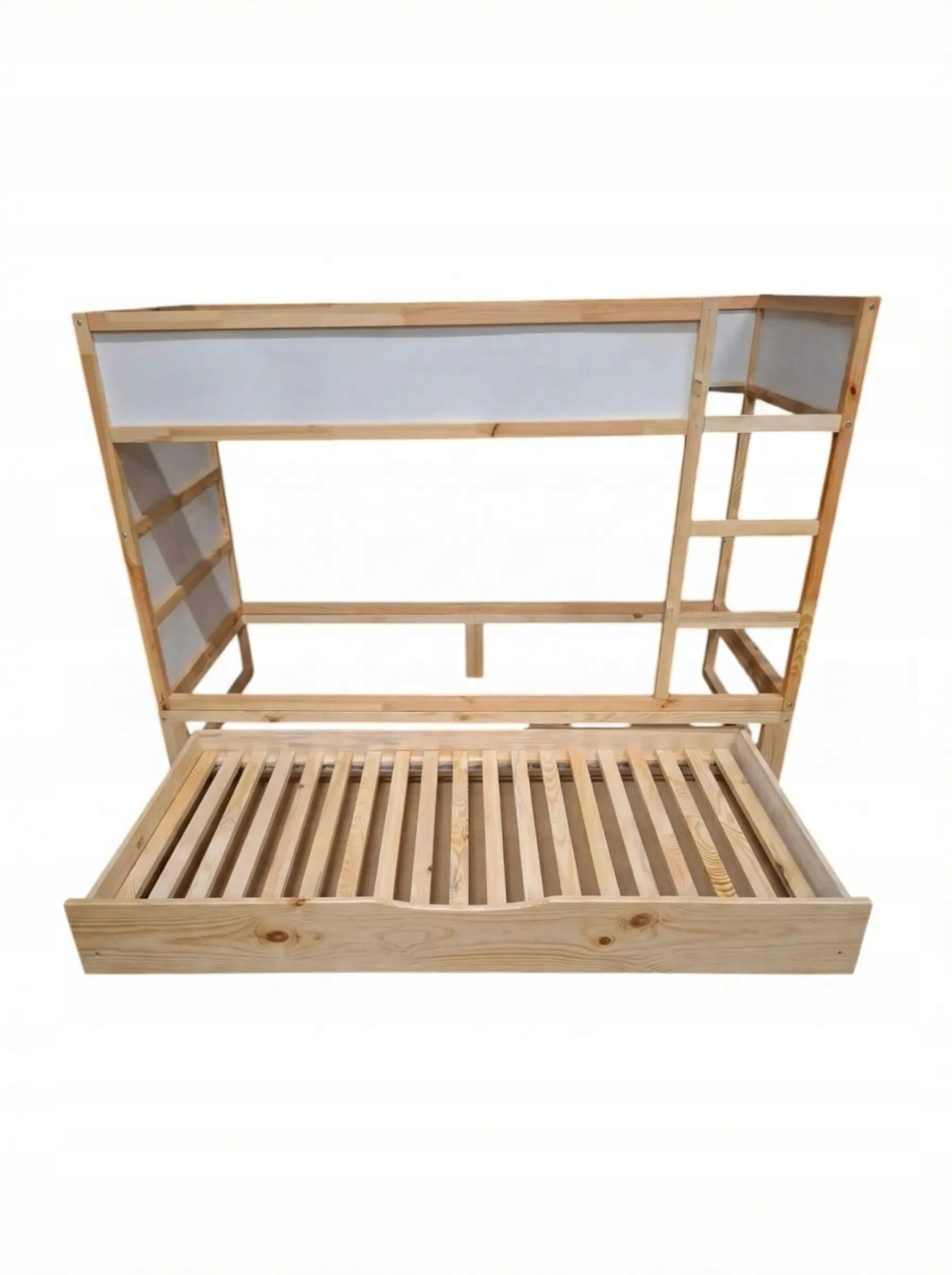 Retractable bed for IKEA KURA.Drawer 2in1!Addition 90x180. FRONT PINE