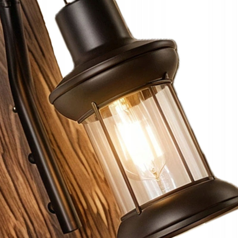 Retro Black Metal Wall Lamp Glass E27 Rustic Sconce Vintage Fixture Manufacturer code G07097922494270
