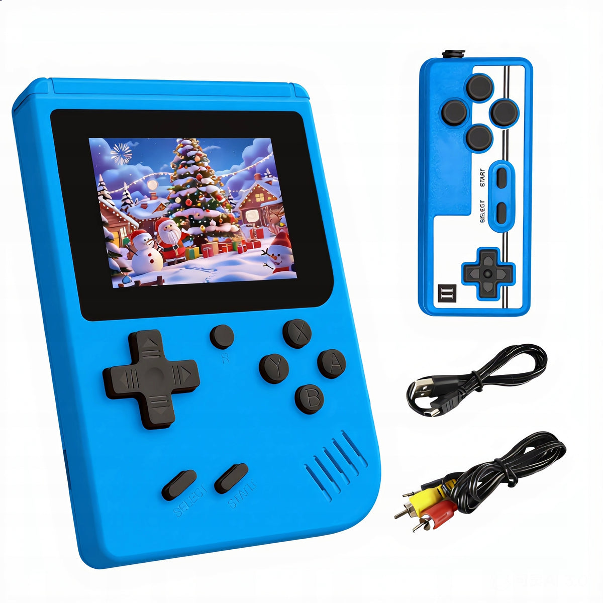 Retro Console 500 Games + Pad Mini Portable TV Game For Baby Navy Blue