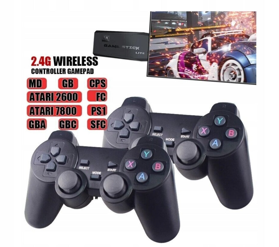 Retro Game Console TV HDMI 64GB 2 Wireless Pads 20000 Brand no brand