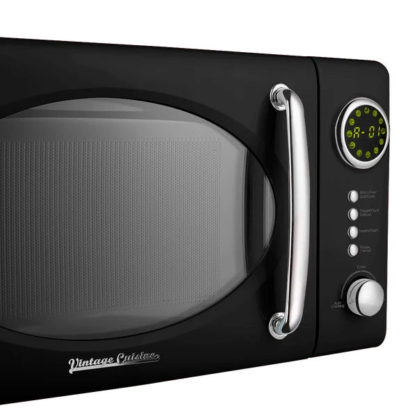 Retro Microwave Oven Vintage Cuisine black Manufacturer code VINTAGE CUISINE