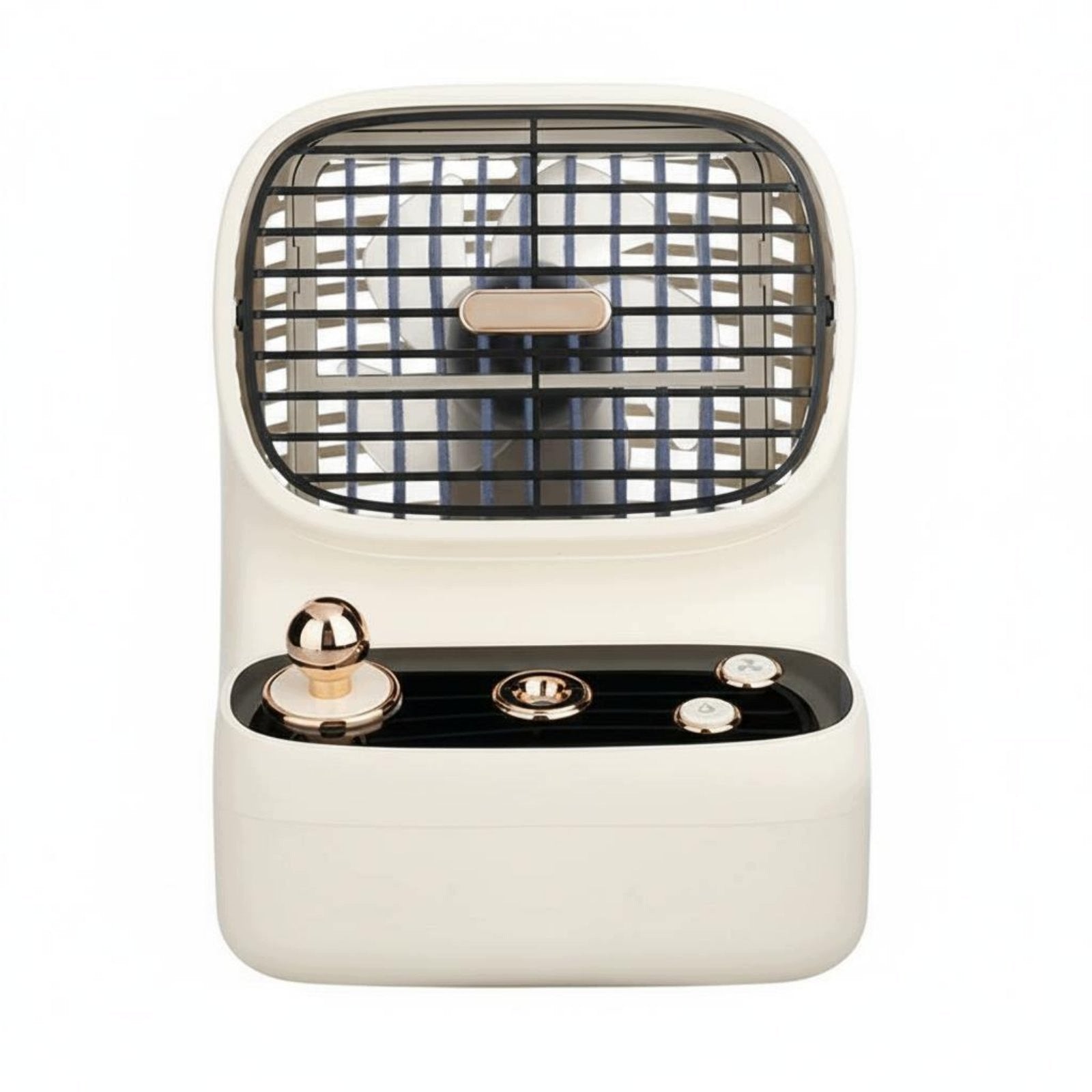 Retro Misting Fan 3-Speed Adjustable Rechargeable Desktop Humidifier Fan