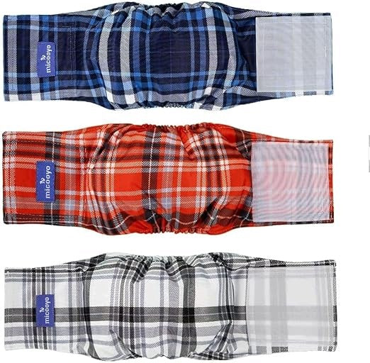 Reusable Dog Diapers Set of 3pcs Size XL