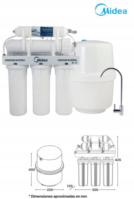 Reverse osmosis system Midea ECO750 (75 GPD) – water filter under the sink Model ECO 750
