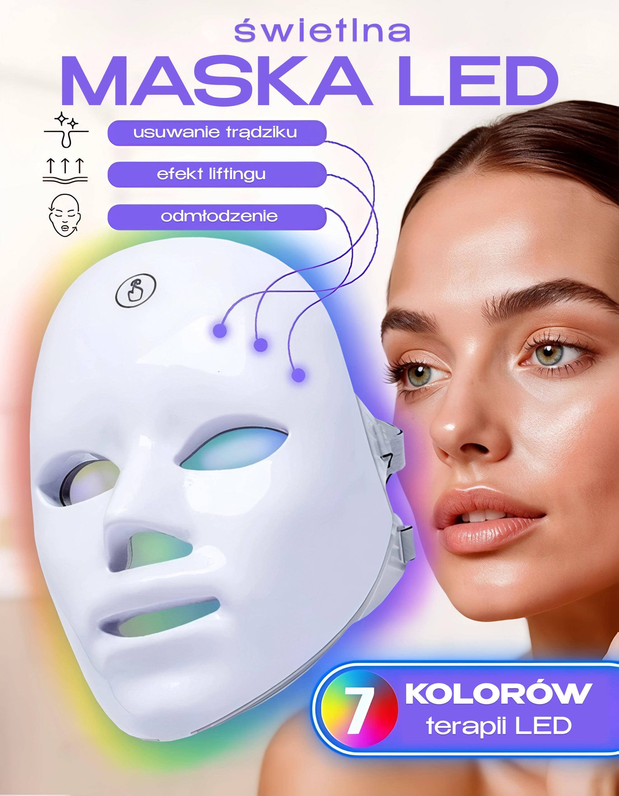 Revolution LED Face Mask Light Therapy Pro Miracle LED Face Mask
