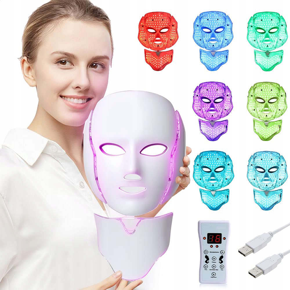 Revolution LED Face Mask Neck and Cage Light Therapy Pro Face Mask Medical device no
