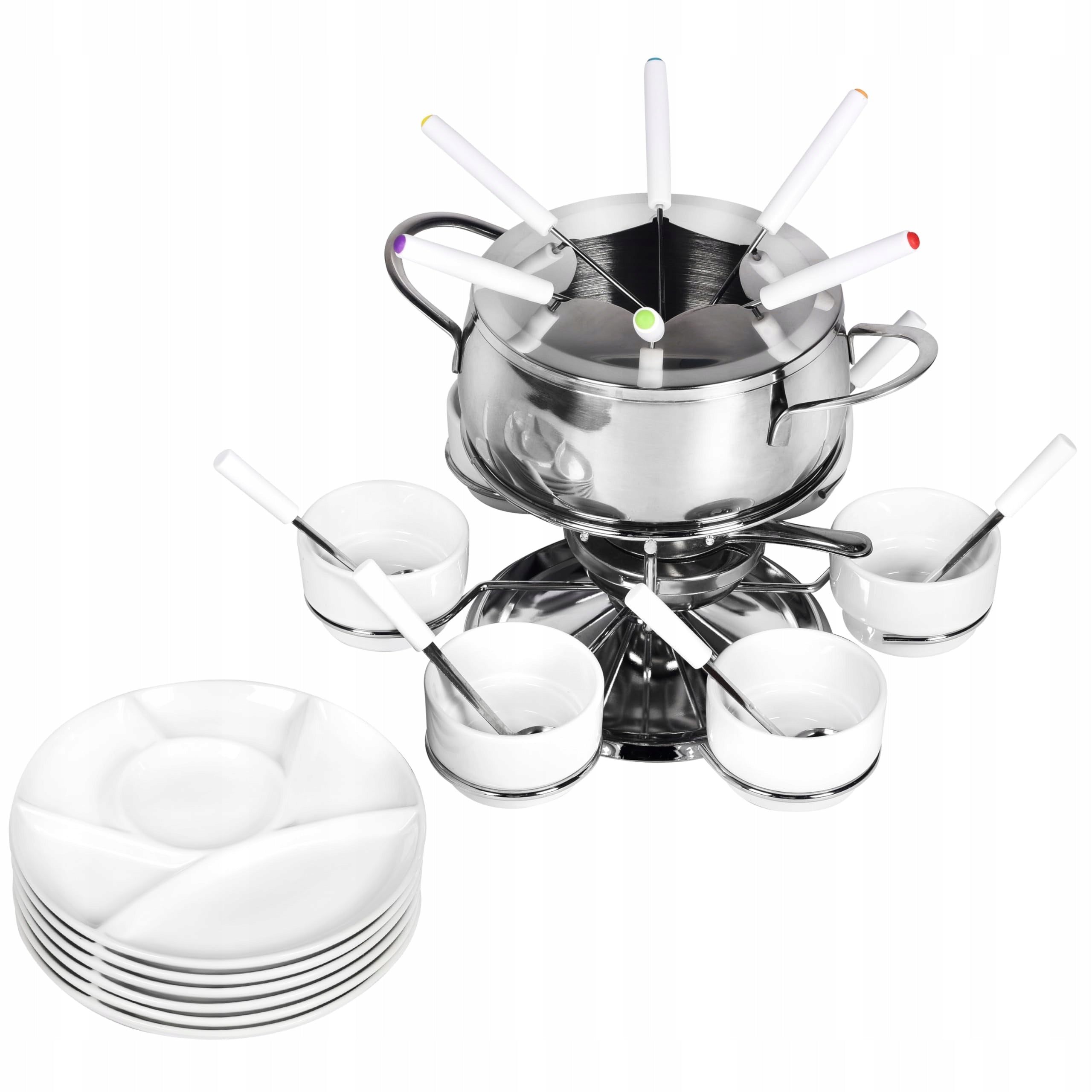 Ribelli Fondue Set 28-Piece Stainless Steel for 6 People