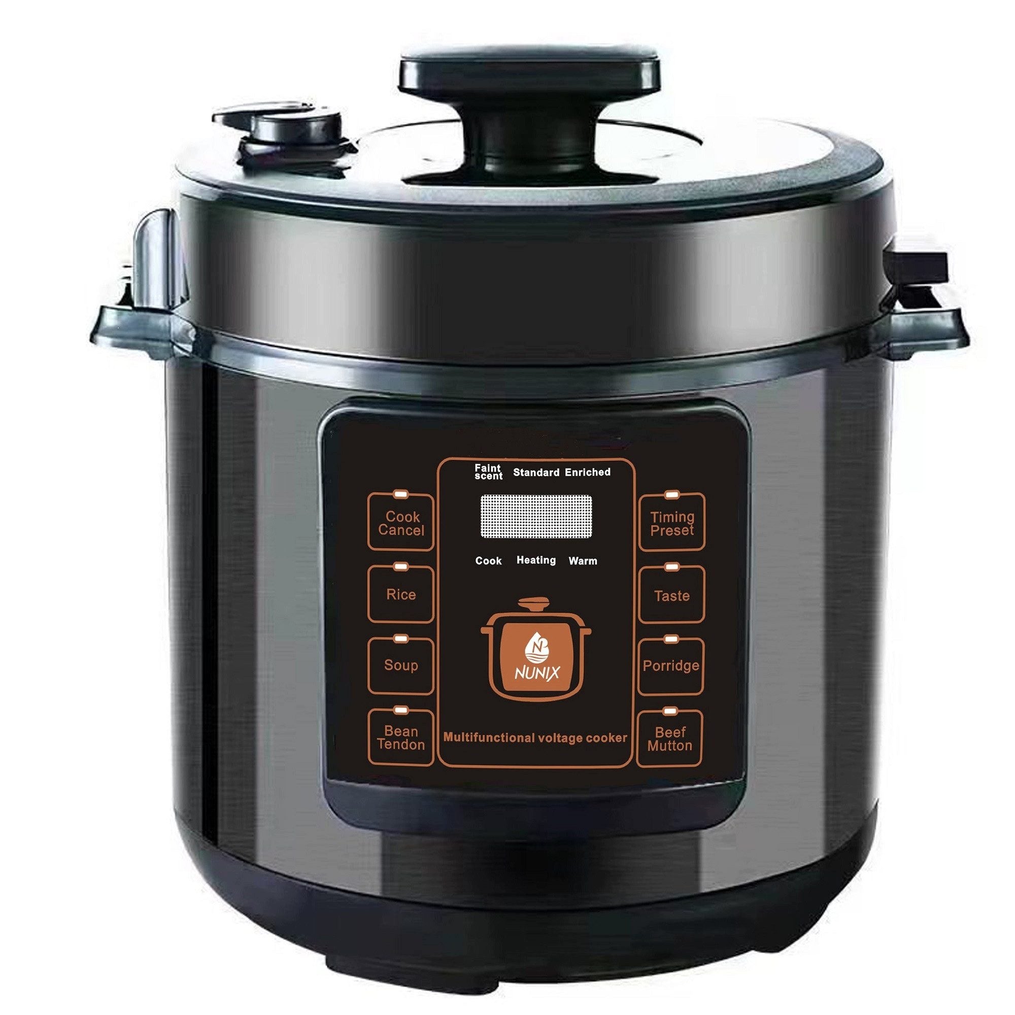 Rice Cooker Digital Rice Cooker with Steamer, Pressure Cooker 8 Programs