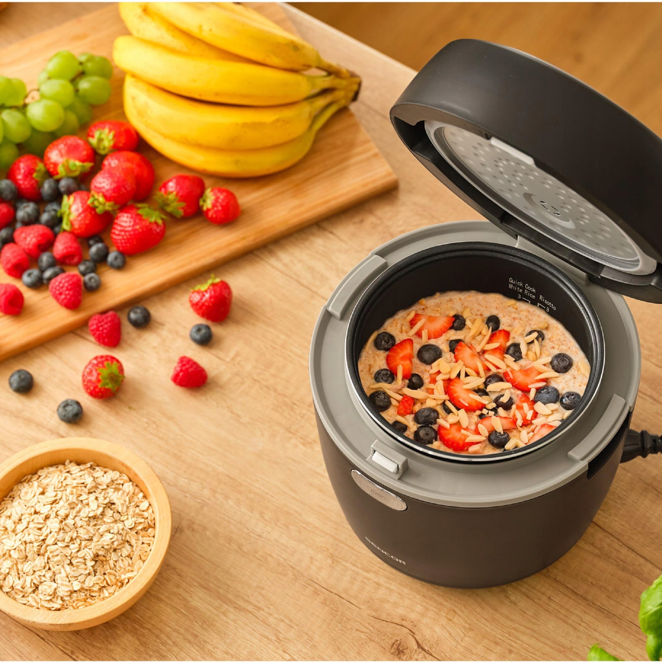 Rice Cooker Multifunctional Pot 0,6L 8 FUNCTIONS 350W Sencor SRM 0671BK Black Brand Sencor