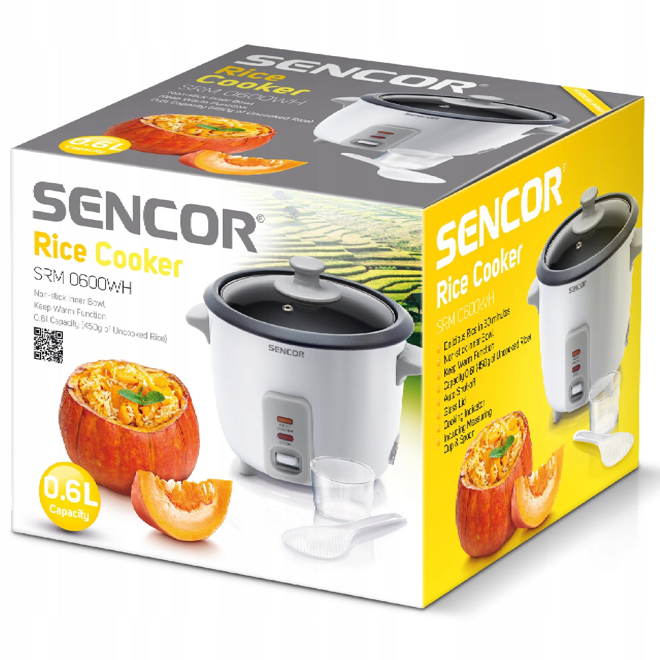 Rice Cooking Pot Sencor 0600WH 0,6L White Manufacturer code SRM 0600WH