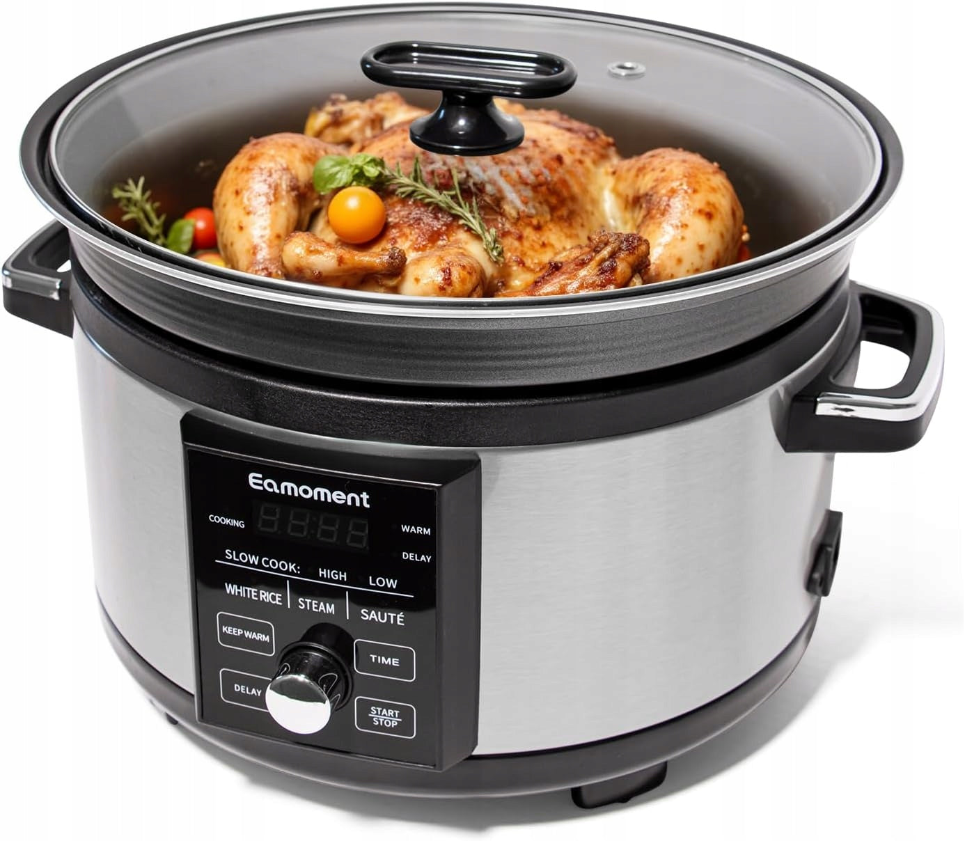 Rice Pot 5 L Programmable Slow Cooker with Timer, 4 in 1 Multicooker