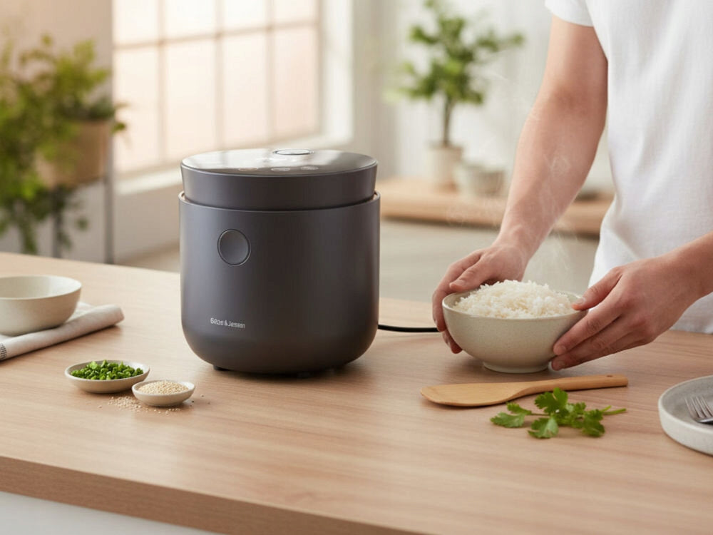 Rice cooker GÖTZE & JENSEN RC500K Dominant color gray