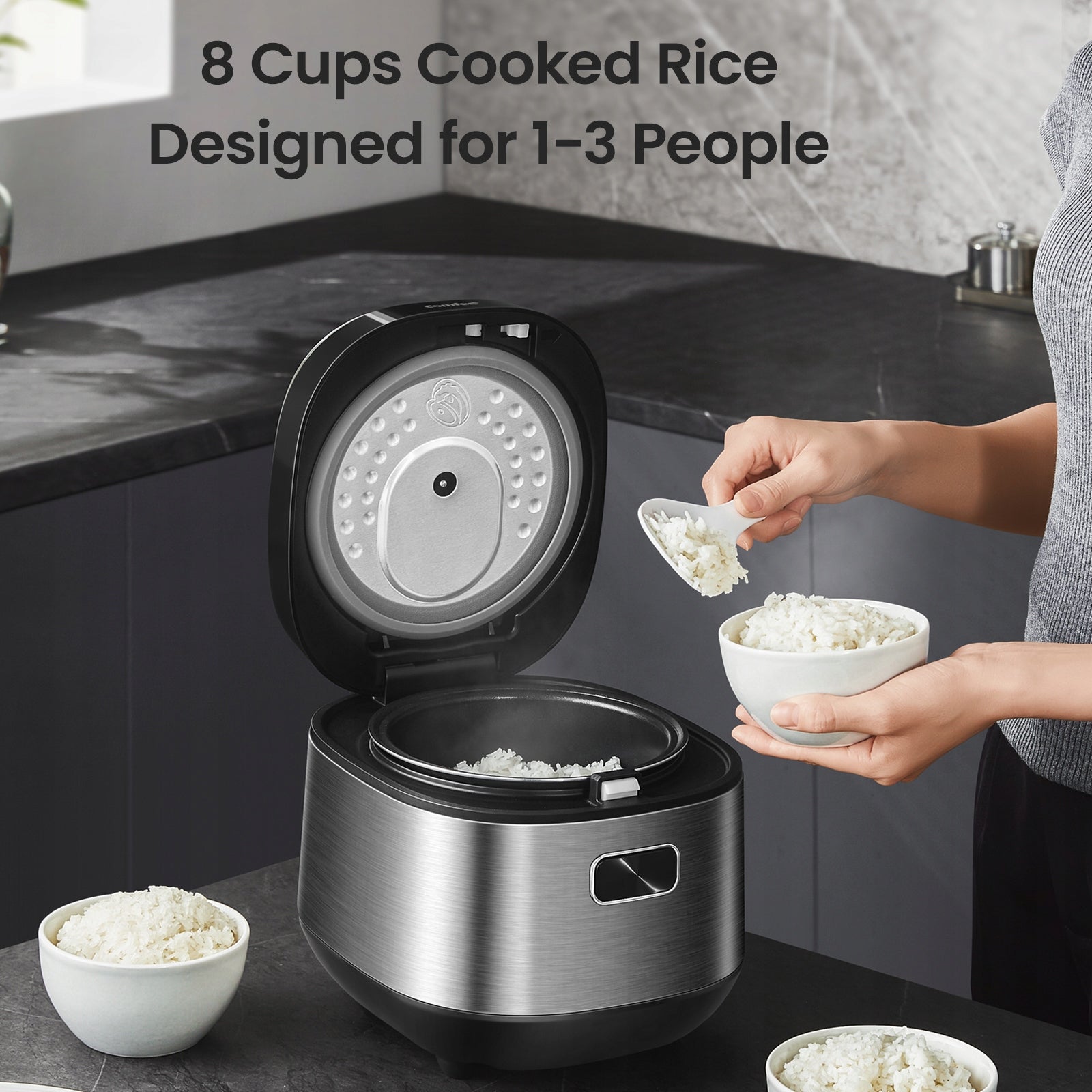 Rice cooker Midea MRD20B1AMK 2 l black 1000 W Manufacturer code MB-RC209