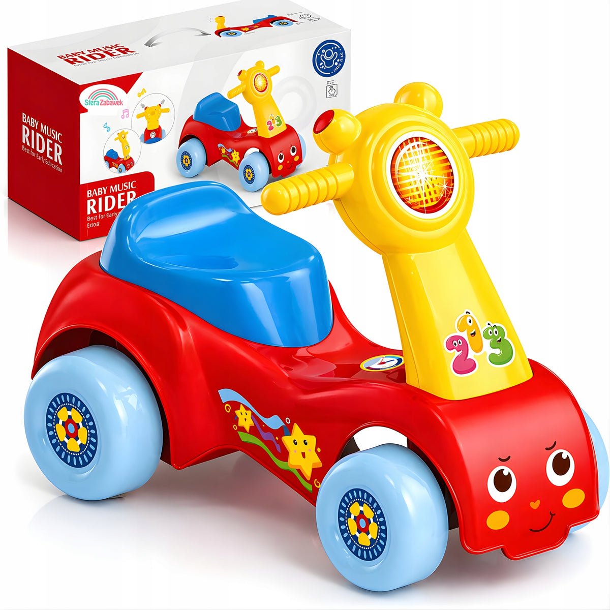 Ride-on pusher Walker interactive SCOOTER toy car LEARNING TO WALK MUSE