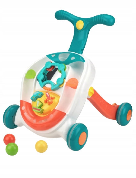 Ride-on with toys pusher interactive walker for toddlers