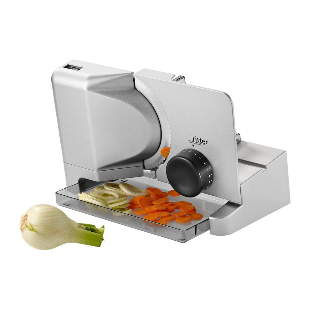 Ritter E 16 Electric Slicer – Eco motor, silver, for everything