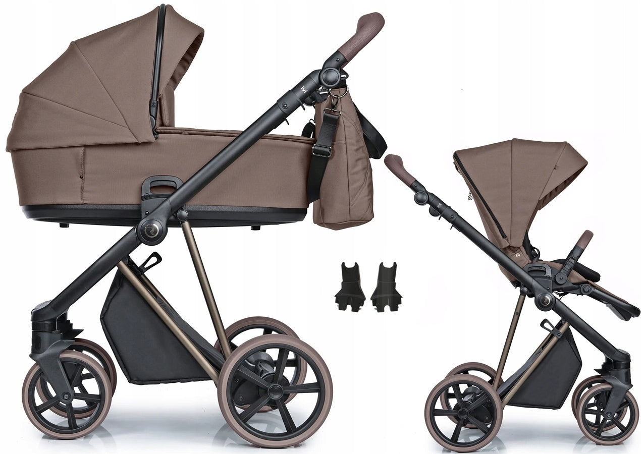 Roan IVI 2.0 Vintage Collection Mocha Mousse 2-in-1 Stroller + Adapters