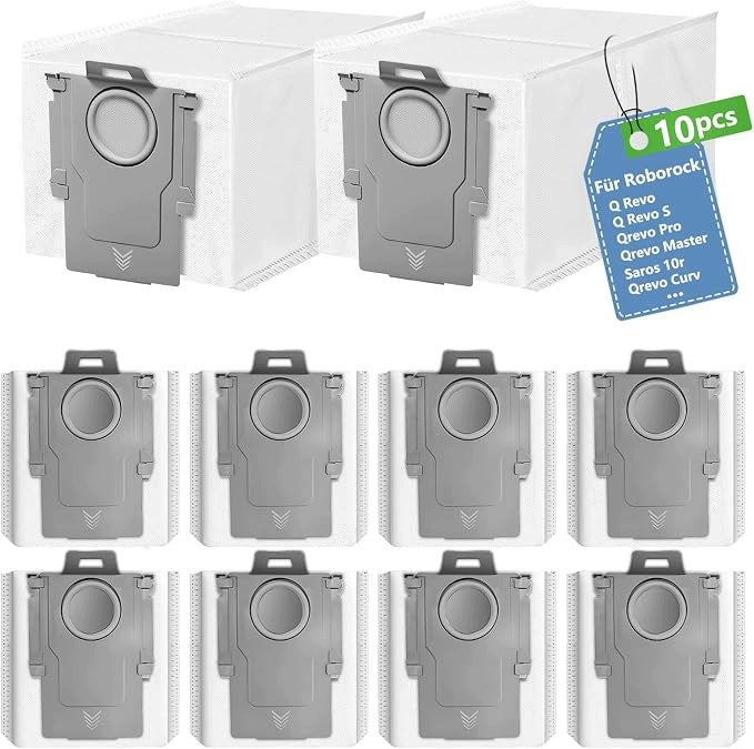 Roborock Q Revo Qrevo S Pro Master Saros 10/10R 10pcs Vacuum Cleaner Bag