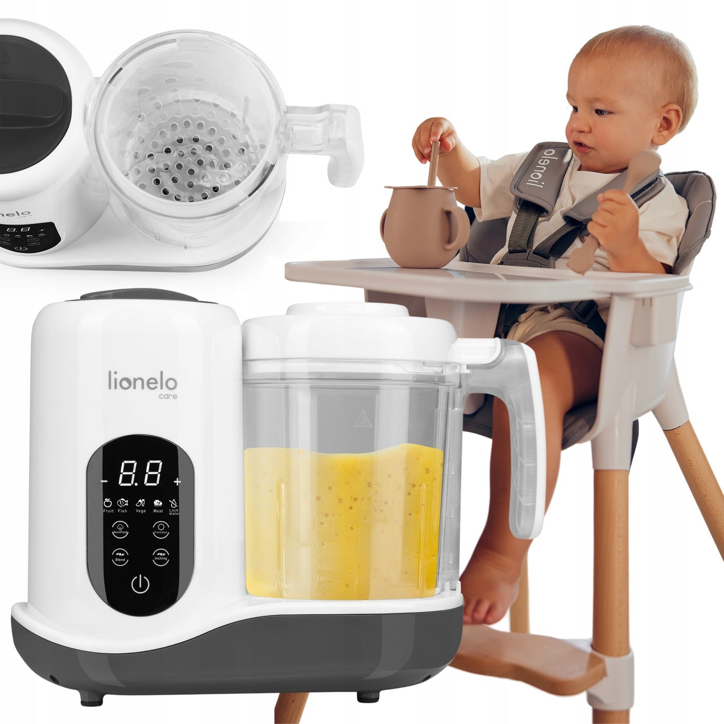 Robot 5in1 Steaming Heater Blender Steriliz Lionelo BabyMenu
