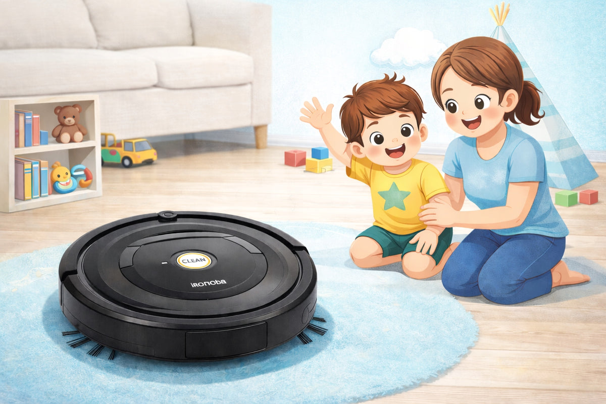 Robot Cleaning Interactive Toy For Kids Riding Led Automatic Brand no brand