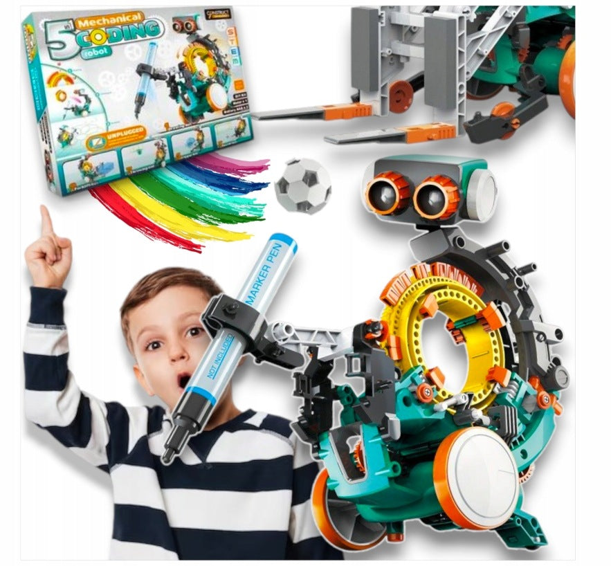 Robot Coding 5in1 Creative Educational Toy GIFT FOR BOY