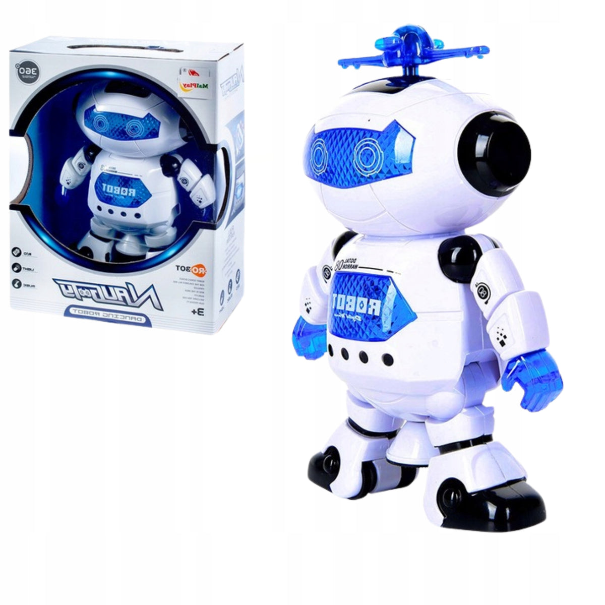 Robot Interactive Android Dancing Rotation 360 Degree Per Battery for Kids
