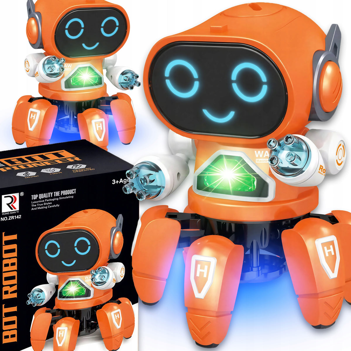 Robot Interactive LED Kids Gift Sings Dancing Disco Battery Operated