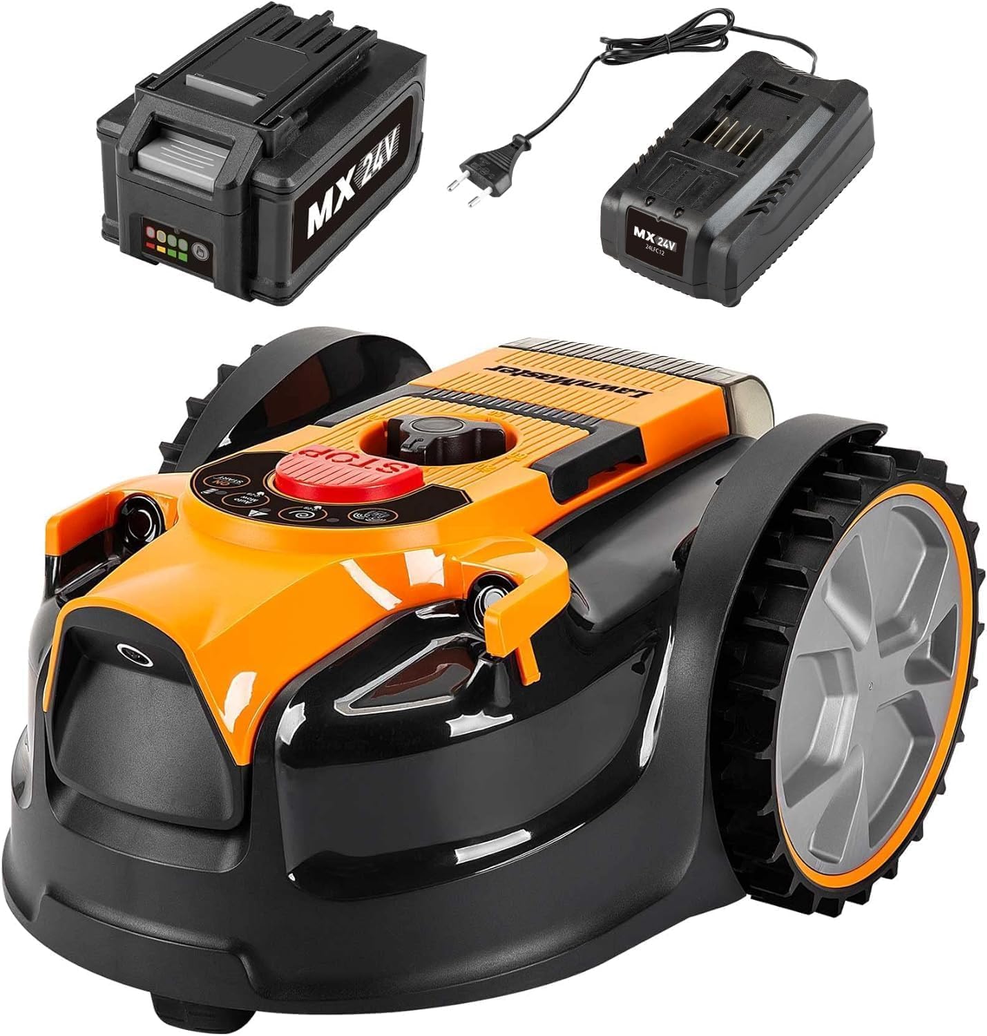 Robot Mowing Automatic LawnMaster VBRM16 OcuMow For Grass Without Cable