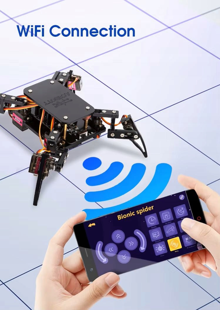 Robot Spider DIY ESP8266/ESP32 Arduino – Bionic STEM Robot Brand no brand