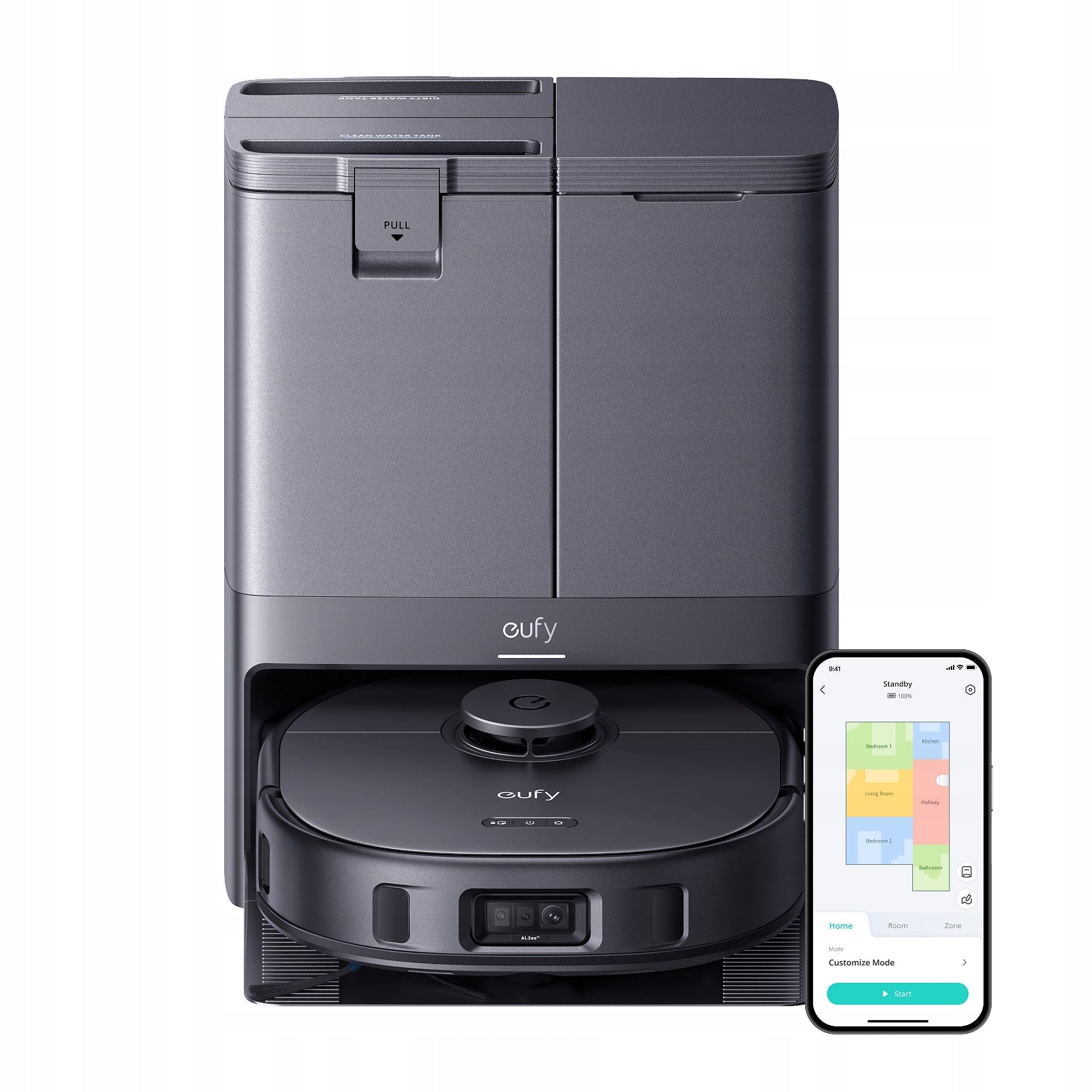 Robot Vacuum X10 Pro Omni eufy 8000Pa Station + 6 Dust Bags Brand Eufy