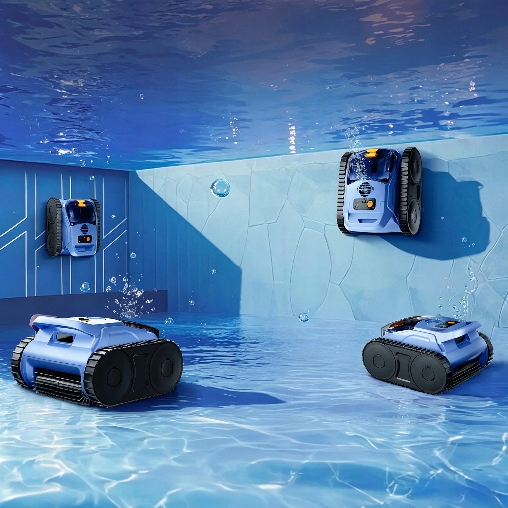 Robot for cleaning the pool bottom wall wireless Seauto SAT20PRO FILTR Batteries included yes