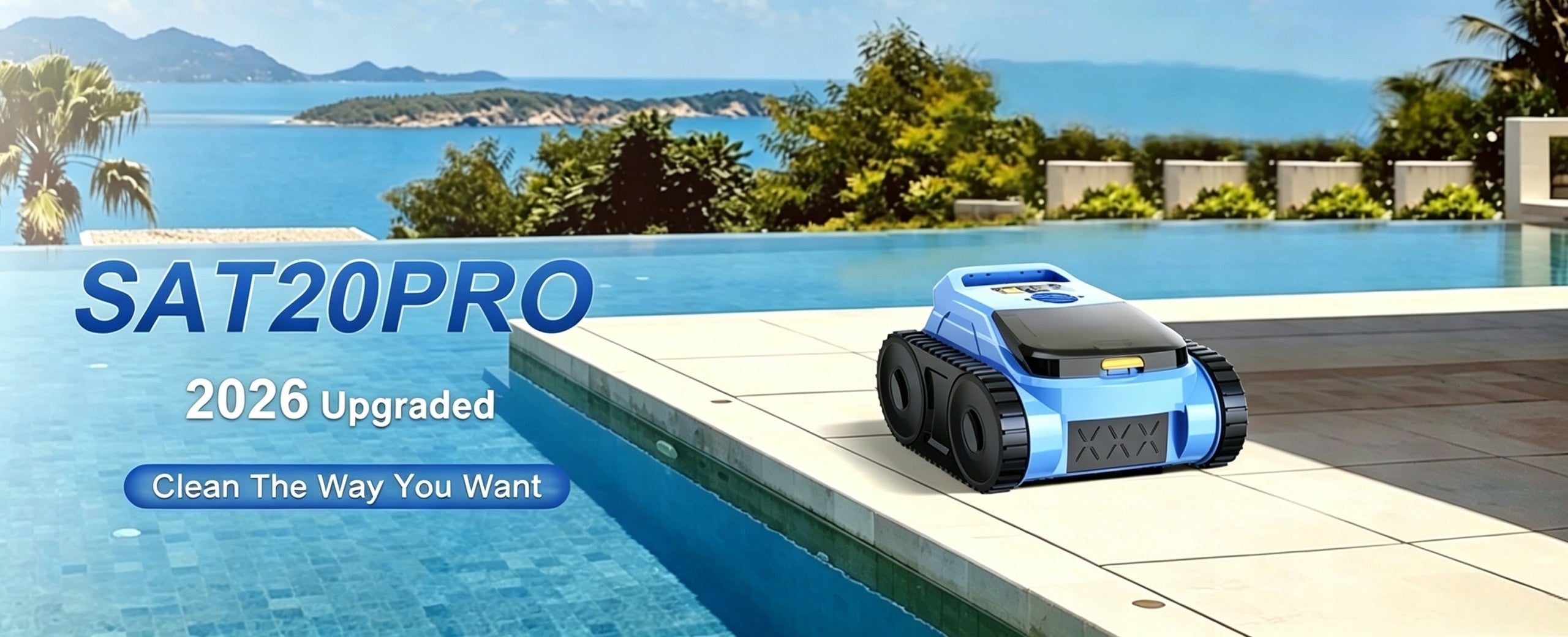 Robot for cleaning the pool bottom wall wireless Seauto SAT20PRO FILTR Manufacturer Feward