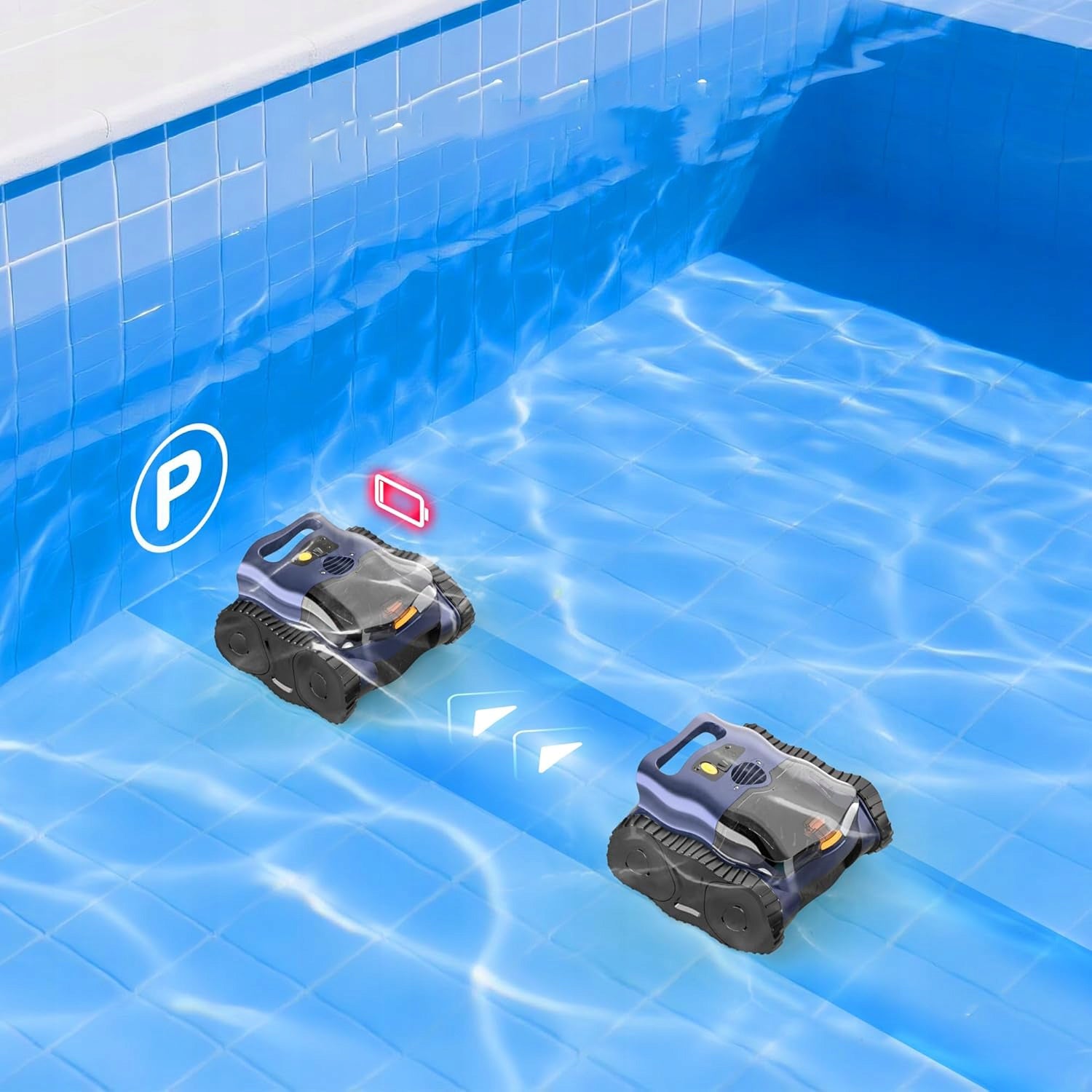 Robot for cleaning the pool bottom wall wireless Seauto SAT25 +4L FILTR Batteries included yes