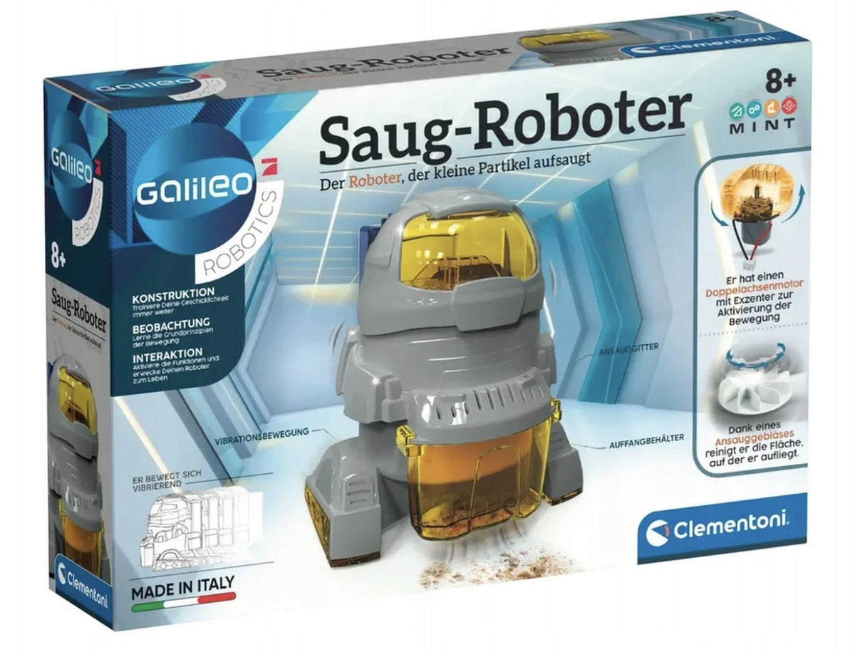 Robot vacuum cleaner Educational toy for children Clementoni SAUG-ROBOTER