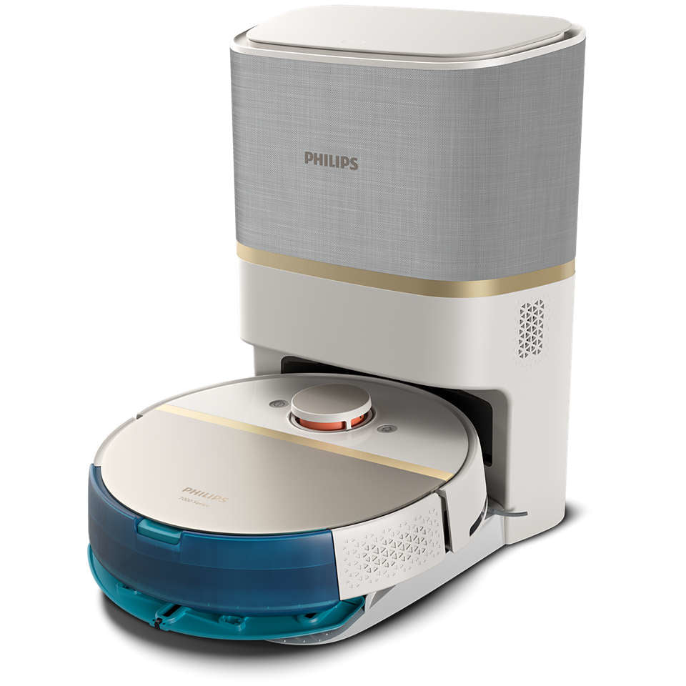 Robot vacuuming and mopping PHILIPS XU7100/02 Series Aqua 7000 White and gold Model XU7100/02
