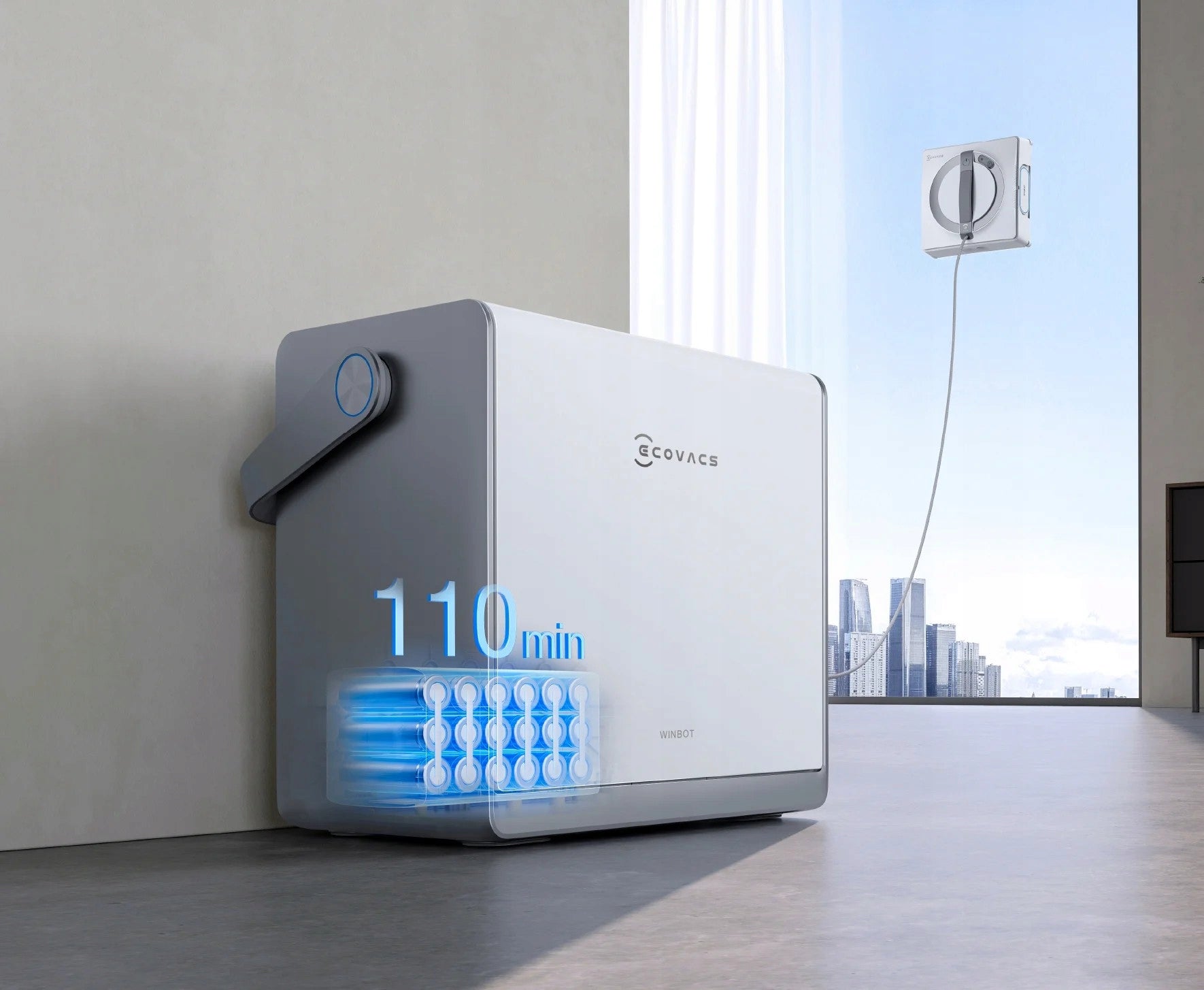 Robot window cleaner window washer Ecovacs WINBOT W2 PRO OMNI white Manufacturer code WG851-11