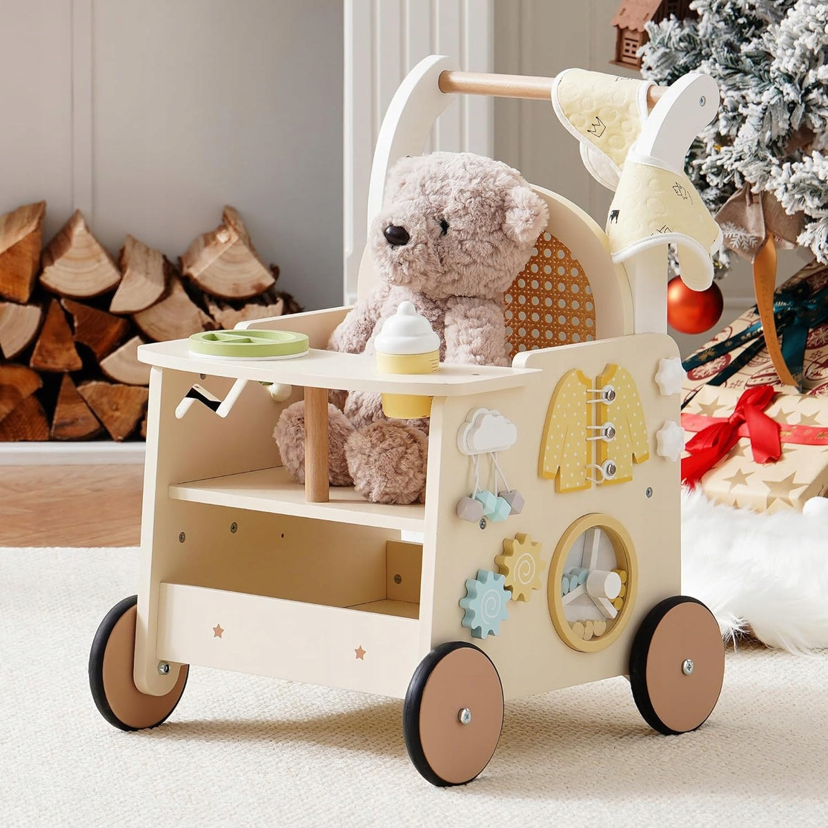 Robotime wooden walker stroller educational toy first steps Manufacturer code RD-7-WRP15-A