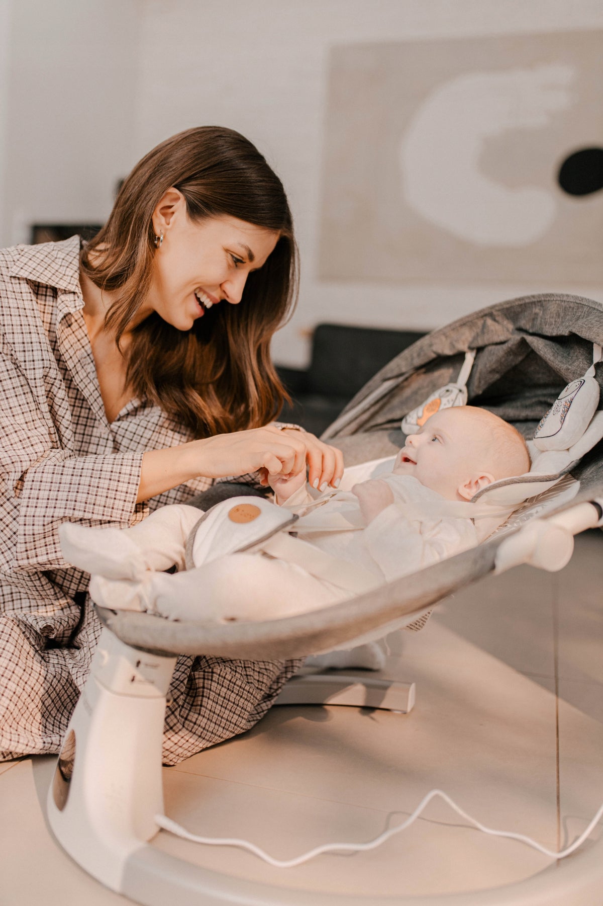 Rocker electric lounger TULANO crib cradle music vibration Manufacturer code TN-ASTRID 35 GRAPHITE