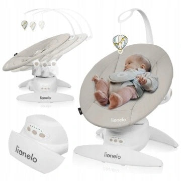 Rocker electric lounger rotation 360°control panel 0-9kg Lionelo Iris