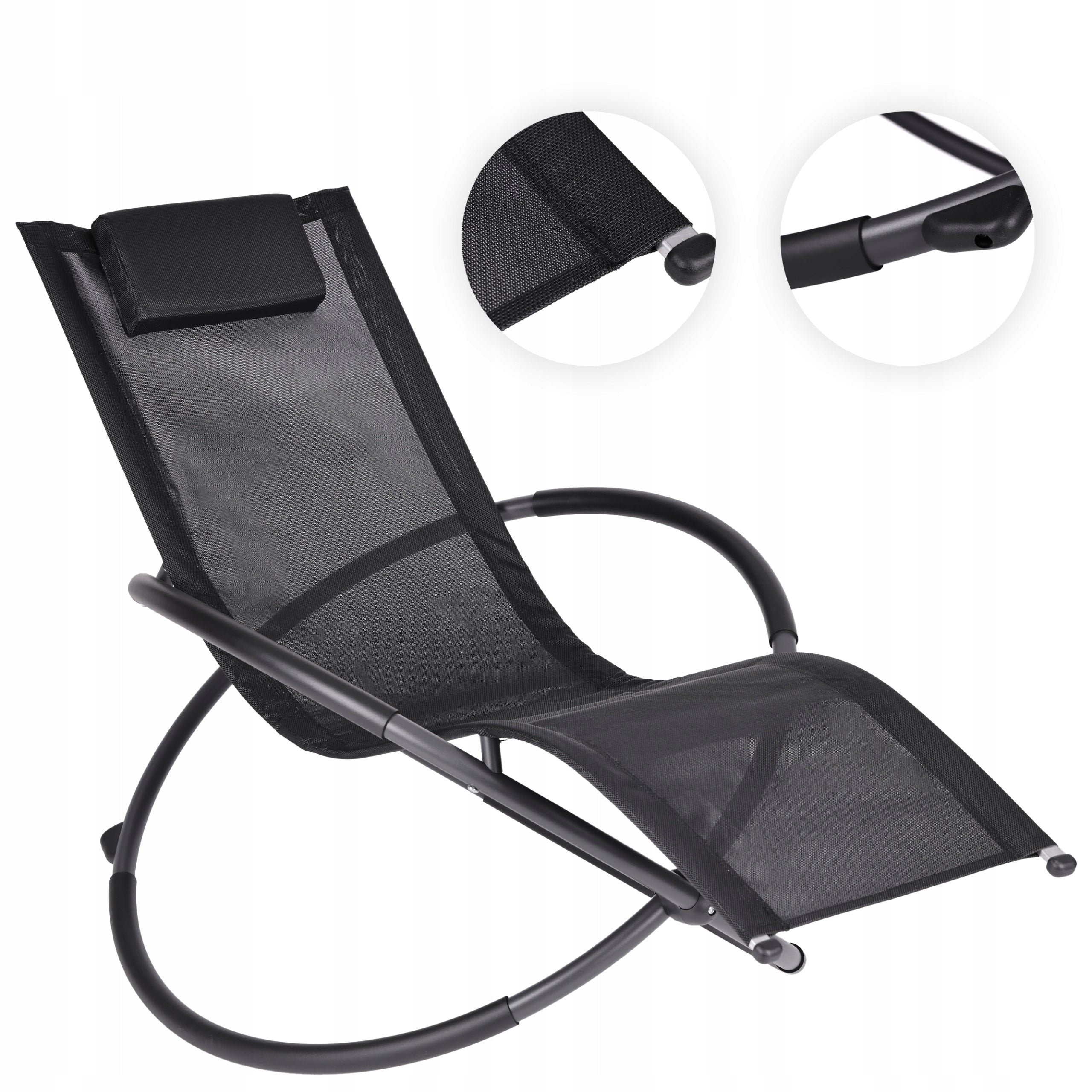 Rocking Chair Garden Sun Lounger Rocking Couch for Terrace Balcony