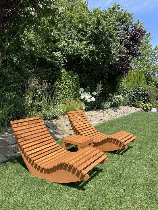 Rocking garden sun lounger, for SPA area, for terrace Packaging status original