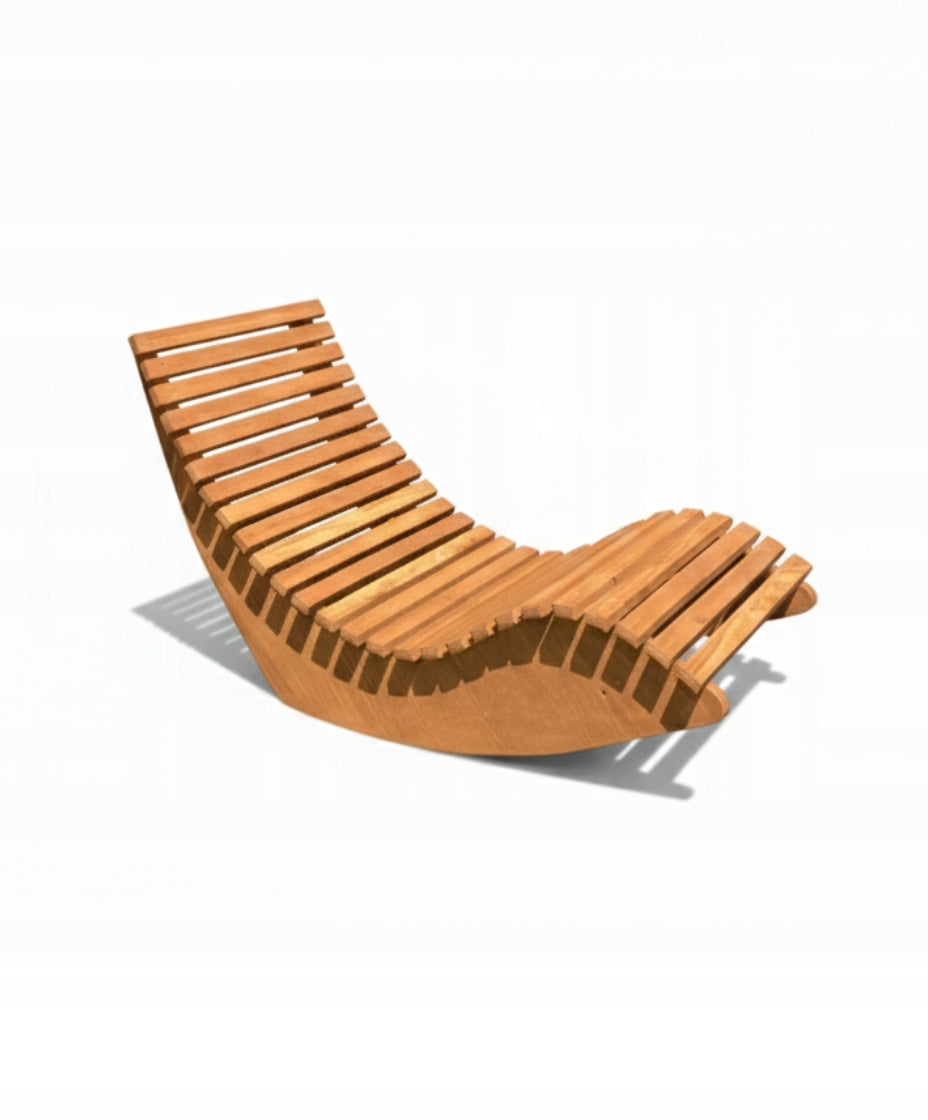 Rocking garden sun lounger, for SPA area, for terrace