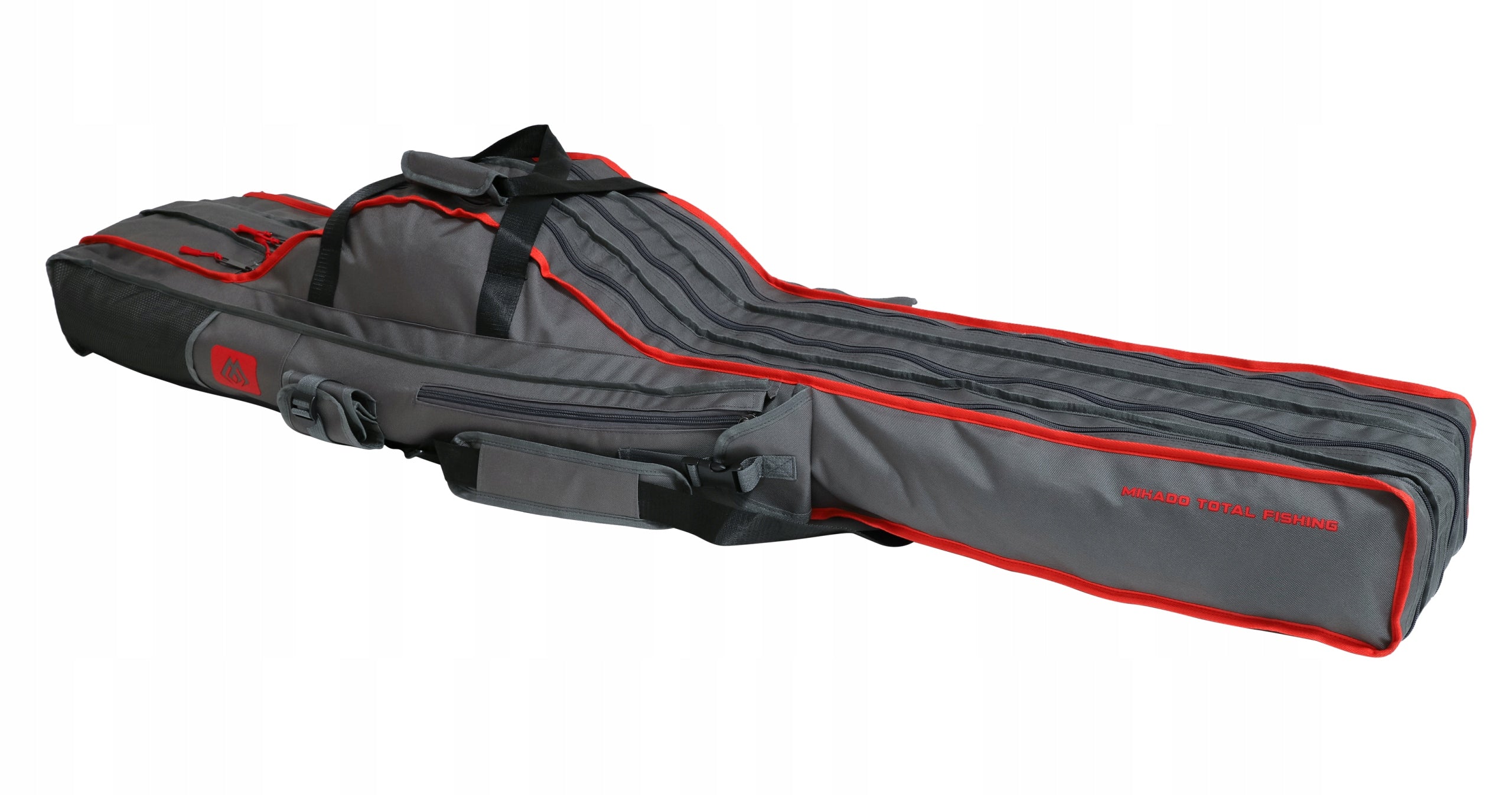 Rod cover 3 CHAMBERS + pocket 140CM MIKADO fishing for 3 rods 1,4 Brand Mikado