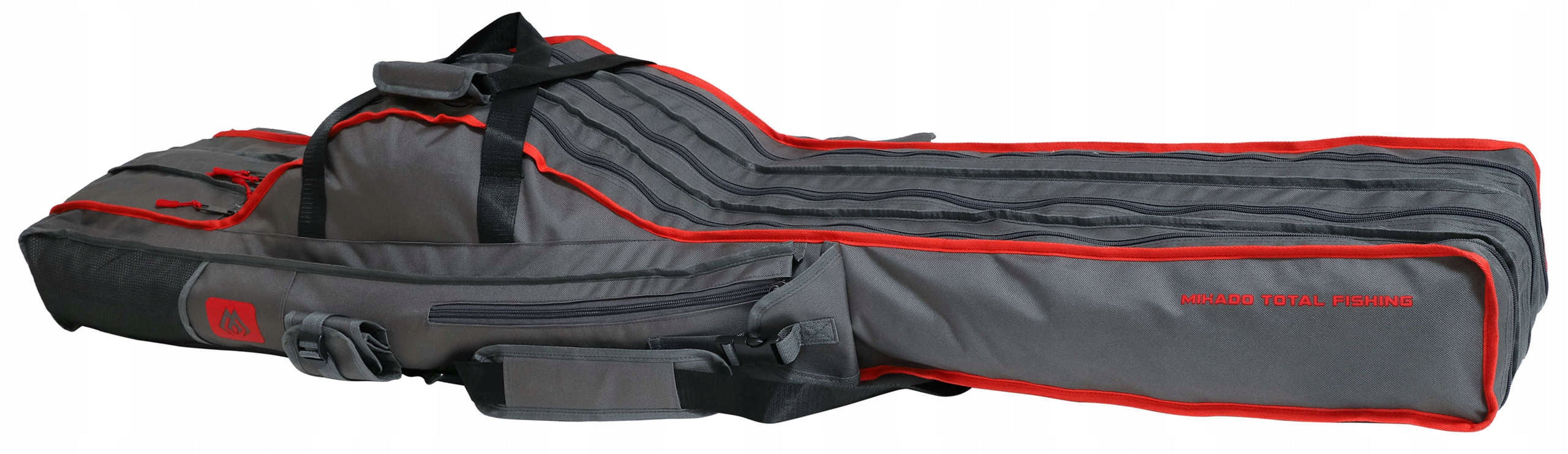 Rod cover 3 CHAMBERS + pocket 140CM MIKADO fishing for 3 rods 1,4 Manufacturer code UWD-05-140-3-GY