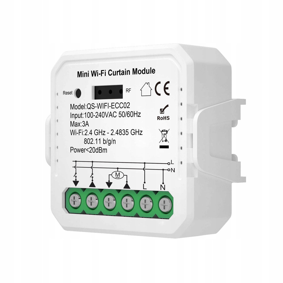 Roller shutter controller TUYA WIFI recessed percentage V3 Manufacturer code sterownik rolet