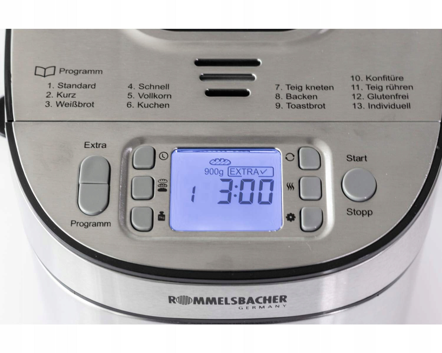 Rommelsbacher Ba 550 vending machine for baking bread stainless steel Lcd 2 Dominant color silver/gray