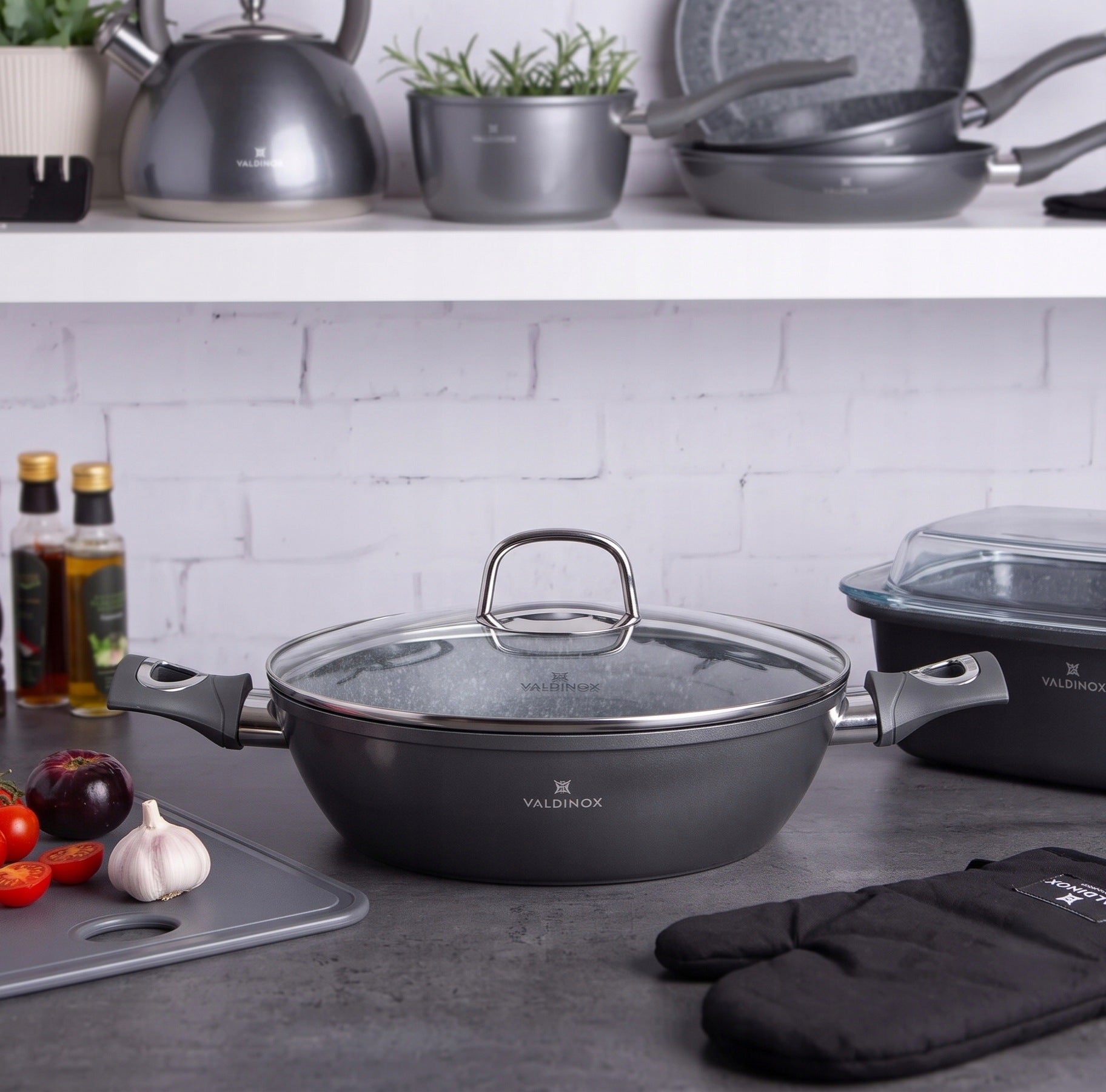 Rondel Valdinox Grand 2,6 l deep frying pan with lid 26 cm induction gas Packaging status original