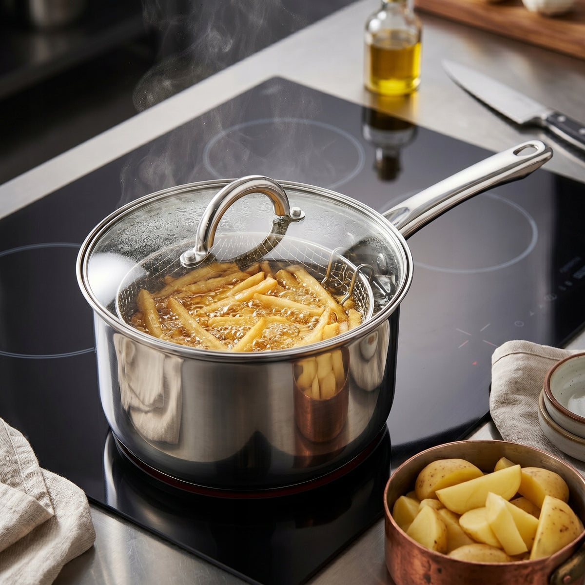 Rondel donut fries pot with strainer Altom Design Fabio 4,5 l 22 cm Manufacturer code 0204002618